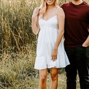 Abercrombie White Button Through Mini Dress